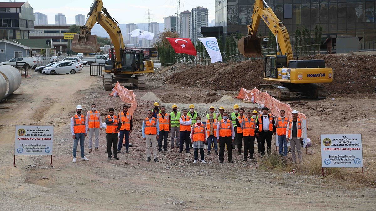 Polatlı ilçesini temiz, sağlıklı ve kesintisiz suya kavuşturacak ihale sonrası ilk kazma vuruldu.
