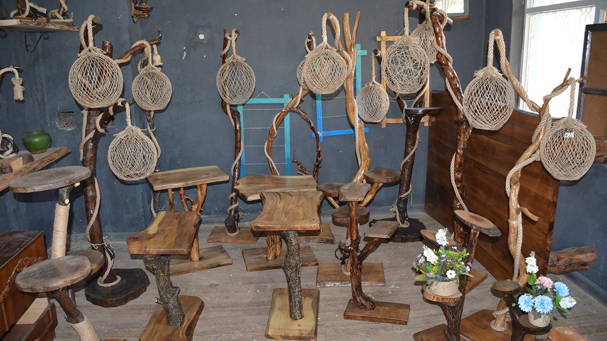 İstanbul'dan Tokat'ın Zile ilçesindeki baba ocağına 6 yıl önce dönen evli 1 çocuk babası Hasan Şahingöz, bir süre farklı işlerde çalıştıktan sonra 3 yıl önce arkadaşının avize talebi ve 80 yıllık kuru odunların yakılmasından rahatsız olunca onlardan ev aksesuarı üretmeye başladı.