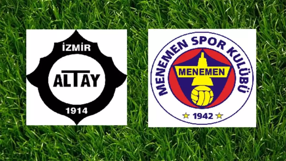 Menemenspor ve altay derbi mücadelesinde karşı karşıya