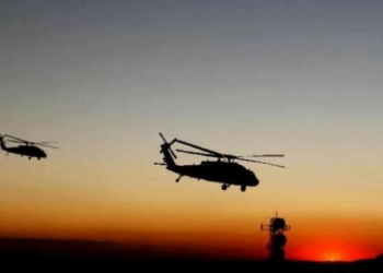 Mısır’ın Sina Yarımadası'nda, Çokuluslu Kuvvet ve Gözlemciler’e (MFO) ait olduğu belirtilen helikopter düştü.