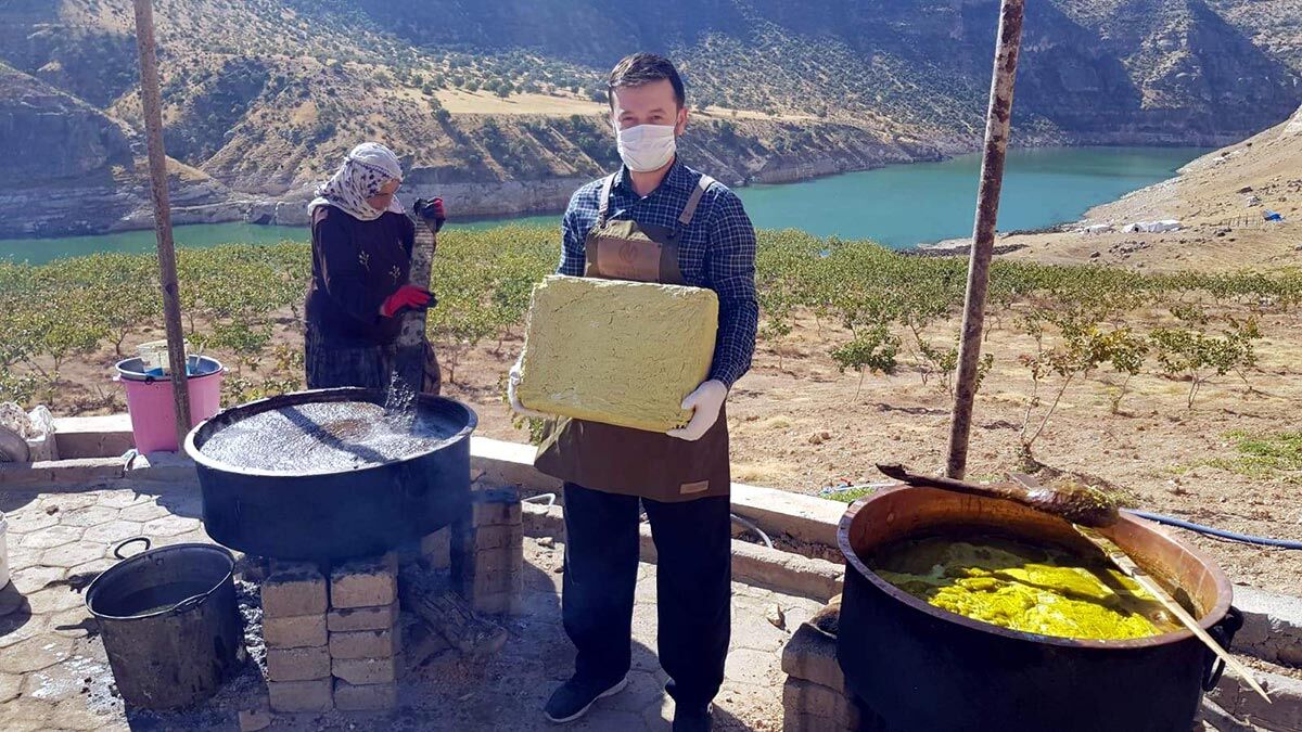 Organik bıttım sabunlarını Avrupa'ya satıyor