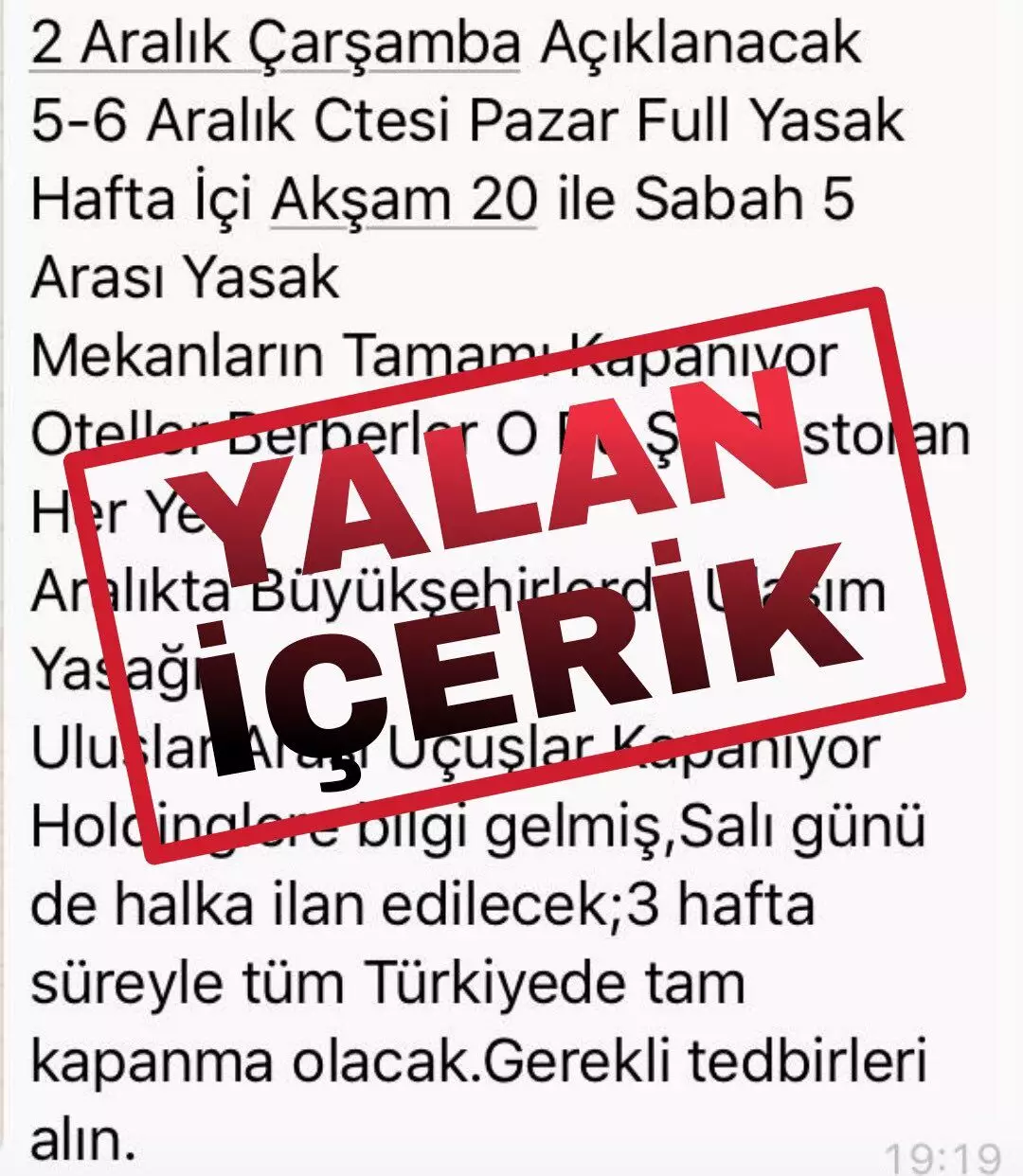 Bu tür kaynağı belli olmayan sahte belgelere itibar etmeyiniz