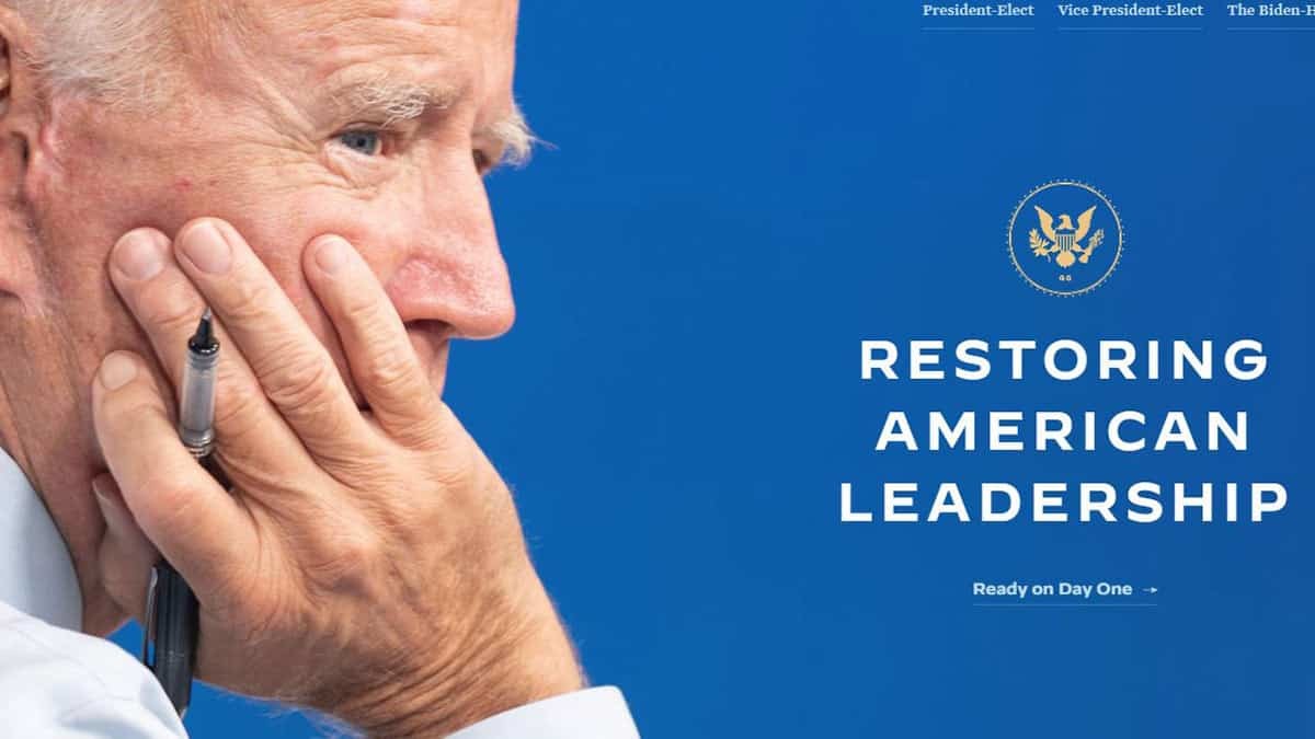 Joe Biden başkanlık devri için web sitesi kurdu