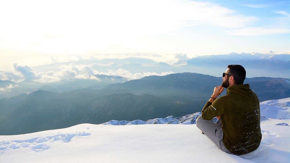 Kemer'de iki mevsim bir arada