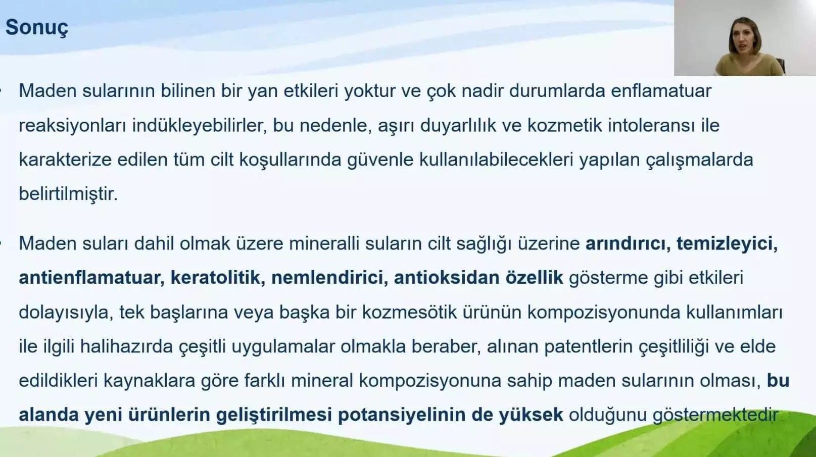 Prof. Dr. Yavuz dizdar, maden suyunun kanser riskini azaltma üzerine olumlu etkisi olduğunu söyledi.