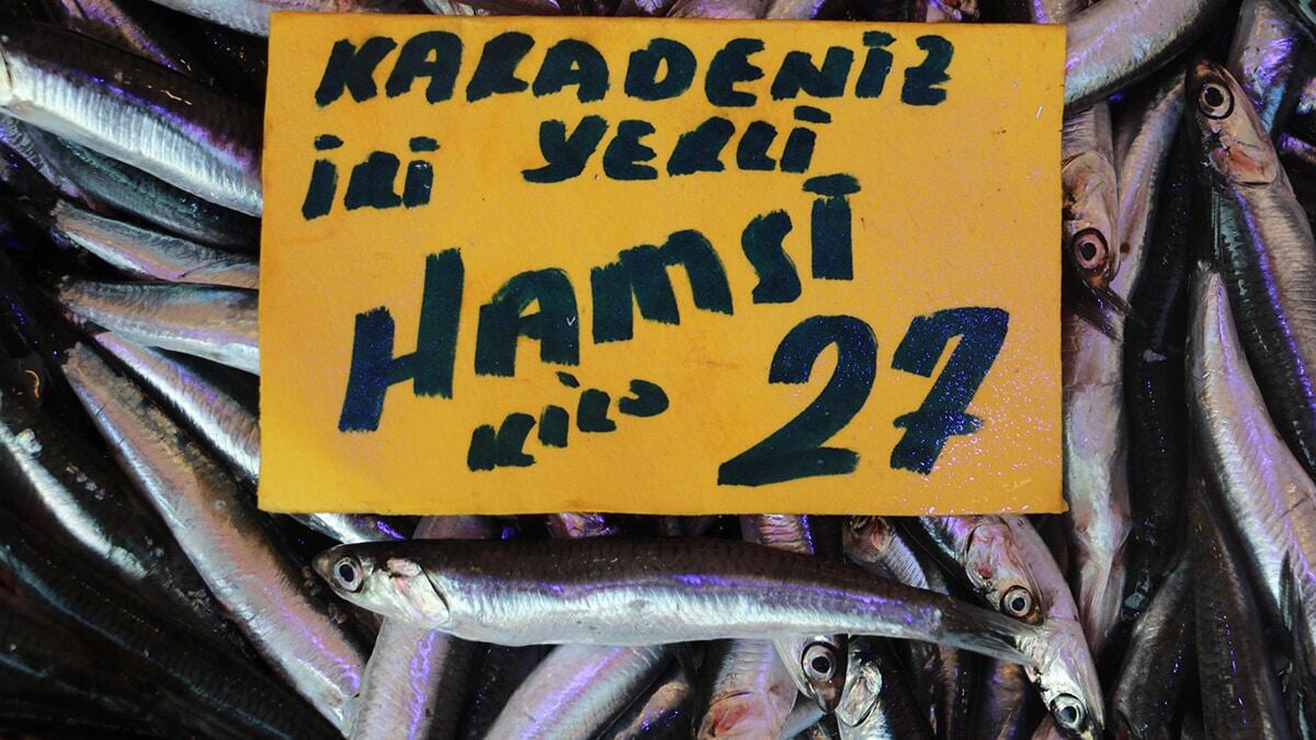 Hamsi boyutuna göre 15 ila 27 lira arasındaki satılırken, balıkçı ve vatandaşlar, avlanma yoğunluğu ve sıcak hava nedeniyle hamsinin yeterince büyüyemediğini söyledi.