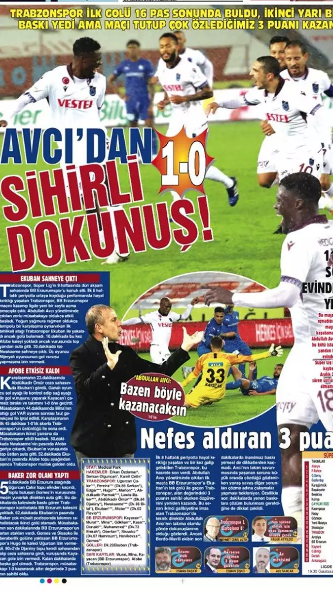 Trabzonspor'da camia üzerindeki kara bulutlar dağılırken, takımın özellikle ilk yarıda oynadığı futbol da beğenildi.