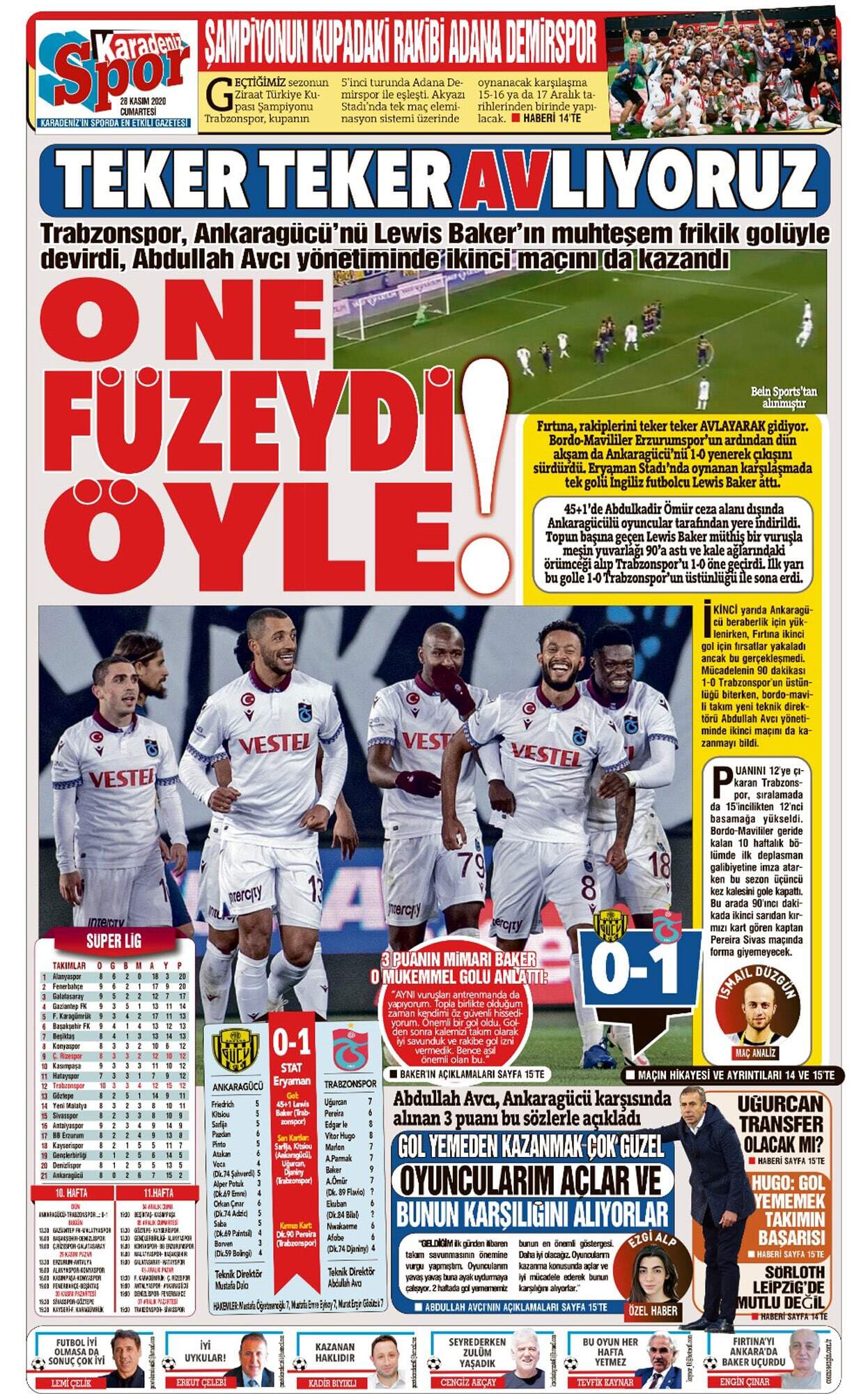 İlk kez üst üste iki karşılaşmayı gol yemeden tamamlayan Trabzonspor, ayrıca bu sezon da ilk kez iki maçlık galibiyet serisi yakaladı.