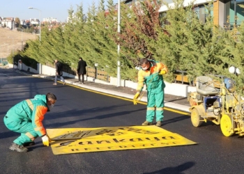 70 bin tonluk asfalt çalışması