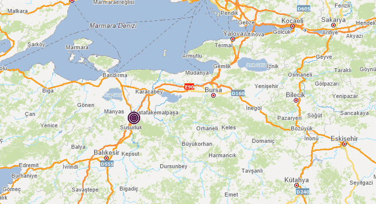 AFAD: Susurluk ilçesinde meydana gelen deprem sonrası, an itibarıyla, olumsuz bir ihbarın bulunmadığı bilgisi alınmıştır.