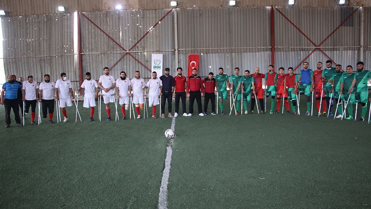 Afrin’de Dünya Engelliler Günü’nde ampute futbol maçı