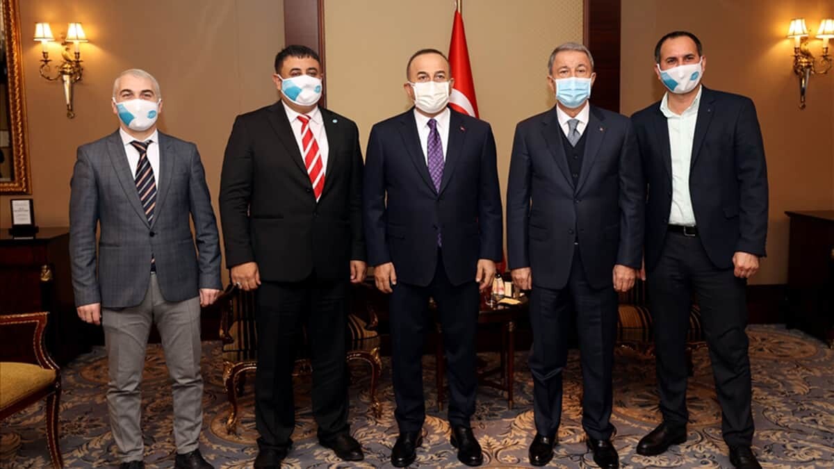 Akar ve Çavuşoğlu Ahıska Türkleri ve Gagavuz Türkleri ile görüştü