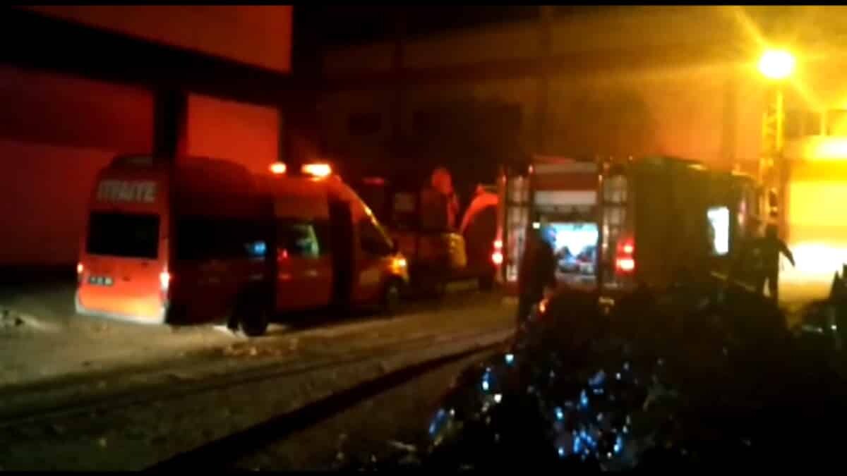 Çaydanlık fabrikasında yangın