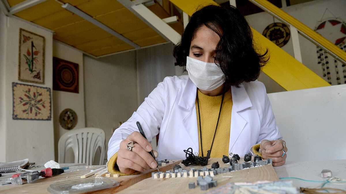 Mozaik sanatında dünyaya açıldı