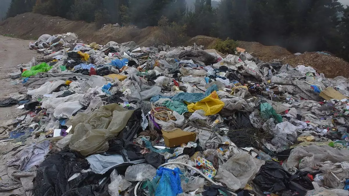 Çam ağaçları ile kaplı ormanlık alana kaçak dökülen molozlar çevre kirliliği yaşanmasına neden oluyor.