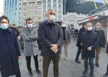 Ersoy Taksim'de incelemelerde bulundu