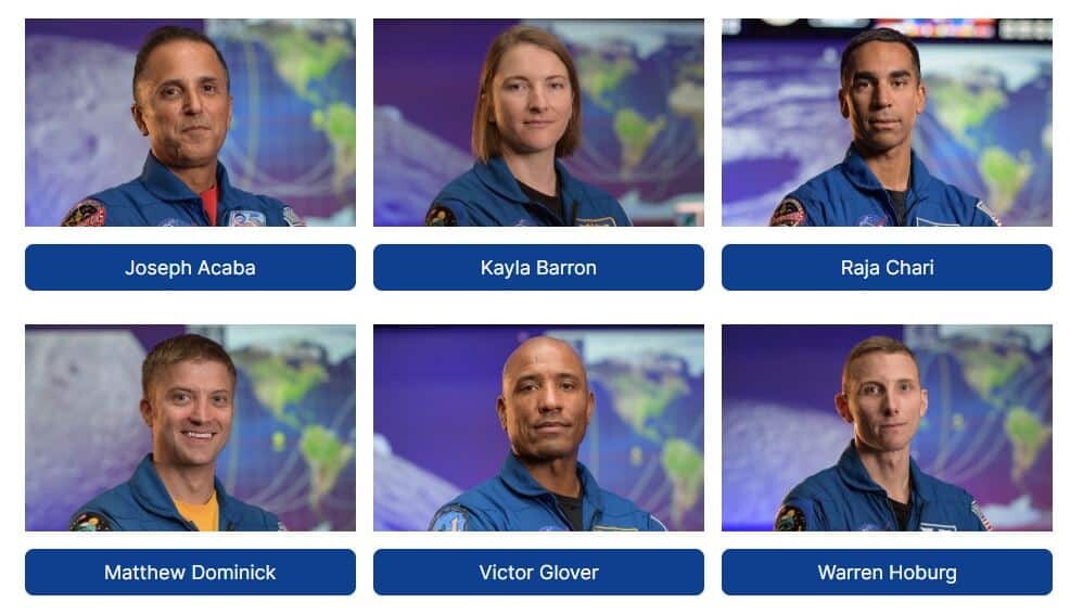 Tüm kadronun Ay yüzeyine yapılacak uçuşlara katılmayacağı ancak her zaman göreve hazır olarak bekleyecekleri açıklanmıştı. Yaklaşık 3 yıldır çalışmaları süren Artemis projesinde insansız uçuşların 2021'de, insanlı uçuşların da 2023 ve 2024 yıllarında yapılması planlanıyor.