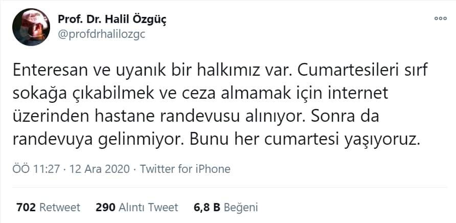 Sokağa çıkabilmek için hastane randevusu alınıyor