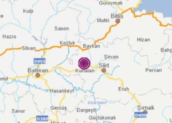 Siirt'te 5 büyüklüğünde deprem