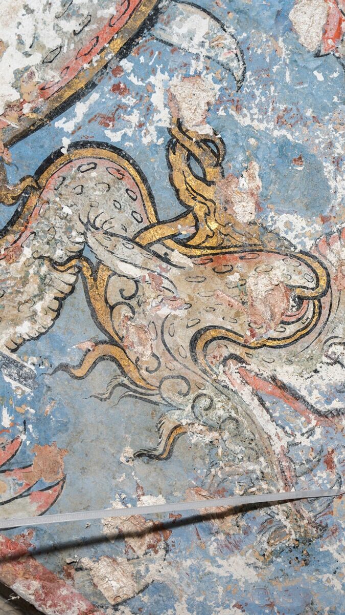 500 yıllık "Saz yolu" bezemesi bulundu