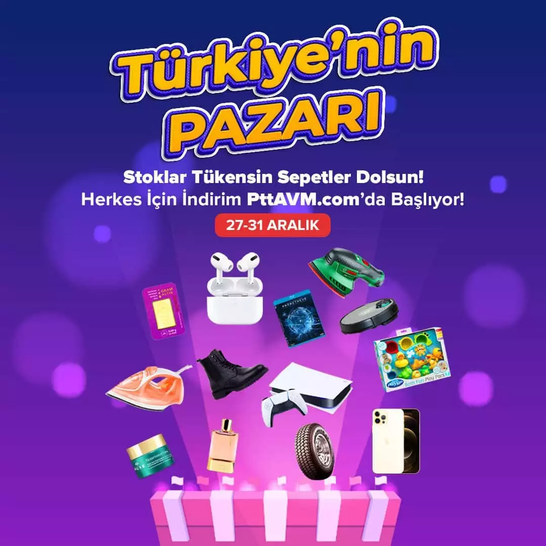 Pttavm. Com'dan 27 aralık pazar günü dev indirim kampanyası