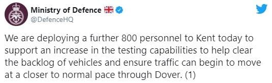 Koronavirüs testleri için 1100 İngiliz askeri görevlendirildi