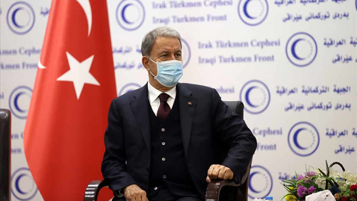 Bakan Akar: Birçok konuda mutabık kaldık, Irak ve Türkiye'nin güvenliği bakımından alınması gereken tedbirleri almak konusunda çalışmalarımızı sürdüreceğiz.