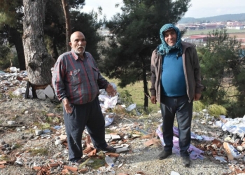 Cennet doğada moloz tepesi