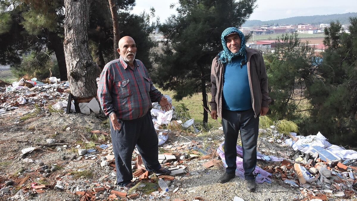 Cennet doğada moloz tepesi