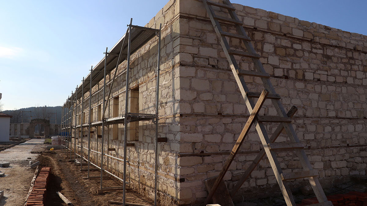 Bigalı Kalesi'nin restorasyon çalışmalarında sona yaklaşıldı