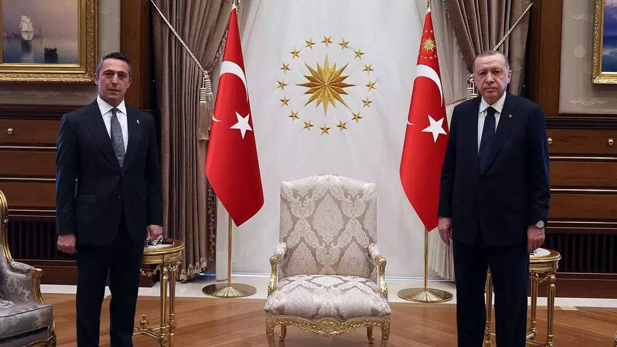 Erdoğan fenerbahçe başkanı ali koç'u kabul etti