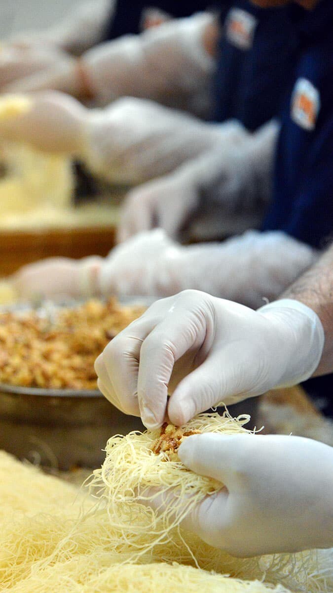 Enerji deposu kadayıf dolmasına yoğun ilgi