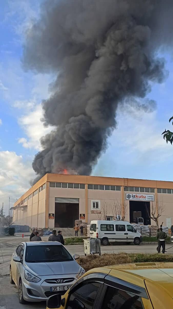 Depoda çıkan yangın palet ve ambalaj fabrikalarına sıçradı