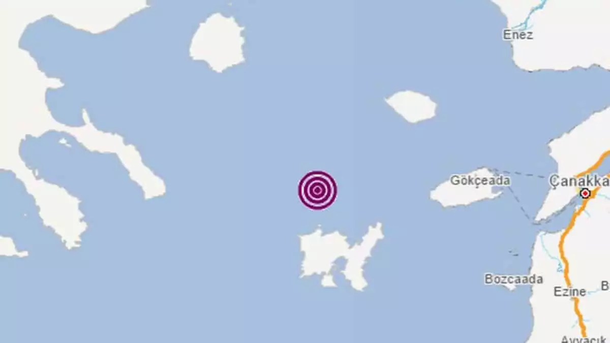 Ege denizi'nde 4. 1 büyüklüğünde deprem