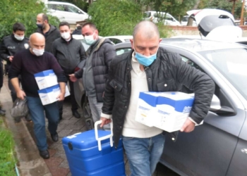 İstanbul'da aşılar hastanelere böyle dağıtıldı