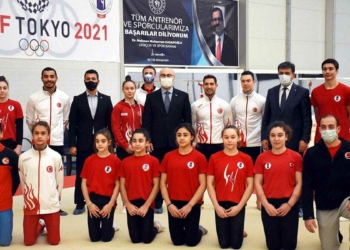 Vali Köşger milli sporcuları ziyaret etti