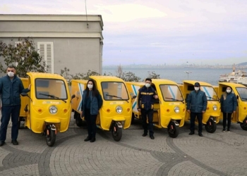 PTT'nin elektrikli araçları, Adalar'da hizmete başladı
