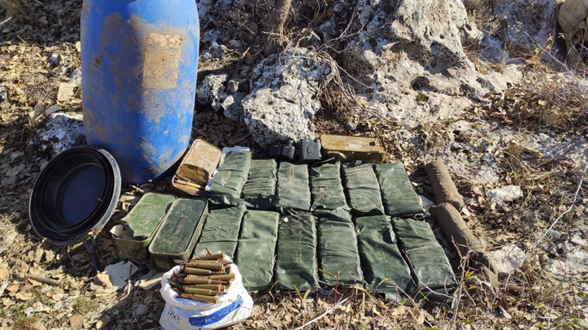 PKK'ya ait mühimmat ele geçirildi