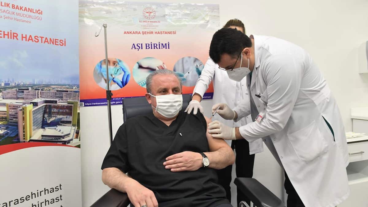 TBMM Başkanı Şentop, koronavirüs aşısı oldu