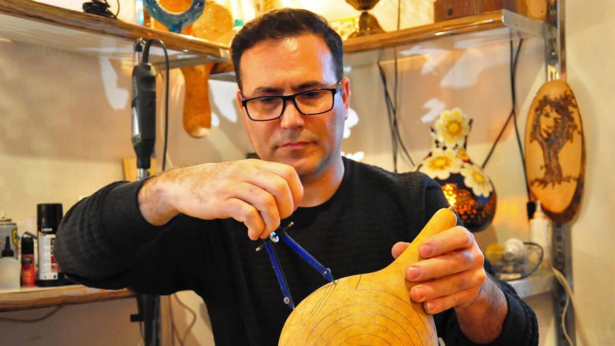 Su kabağı lambasında usta öğretici oldu