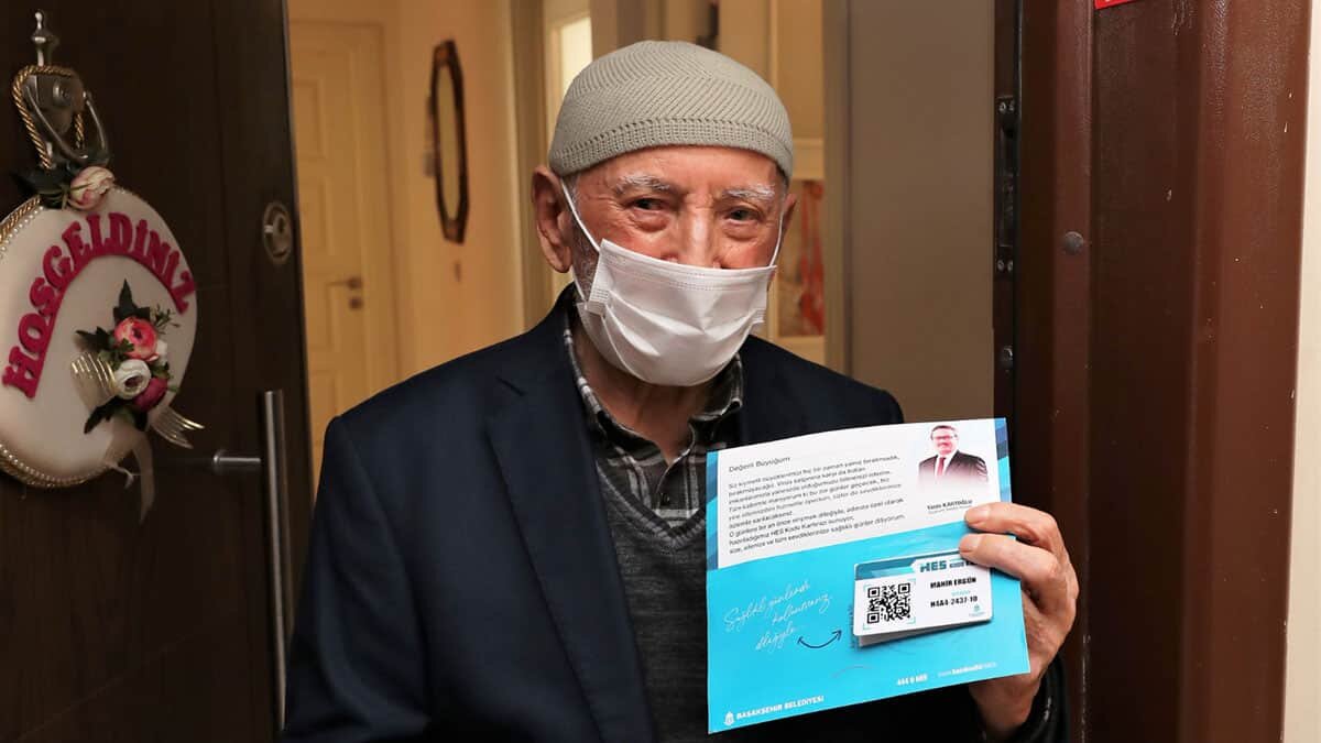 65 yaş ve üstü vatandaşlara HES kodlu kart