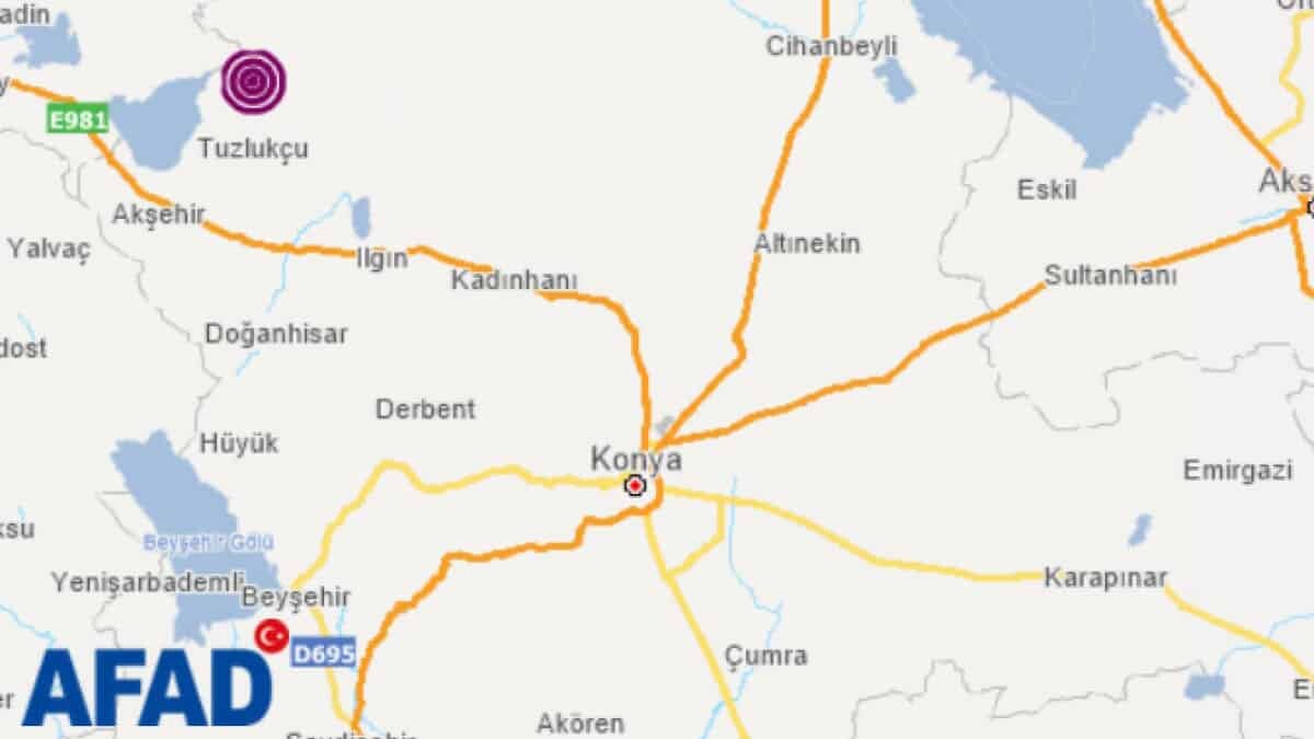 Konya'da 4.7 büyüklüğünde deprem