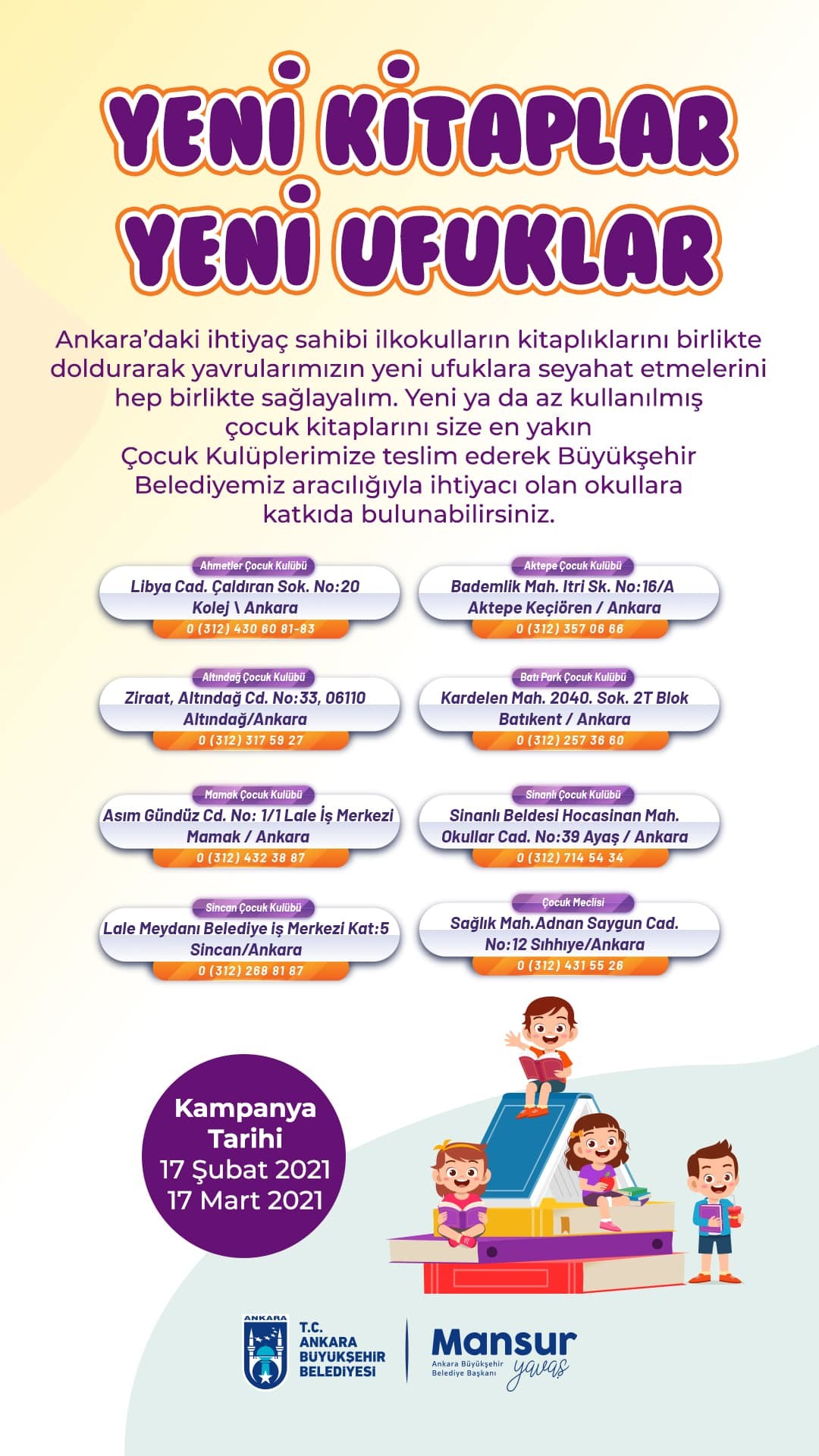 Büyükşehir Belediyesi kitap kampanyası başlattı