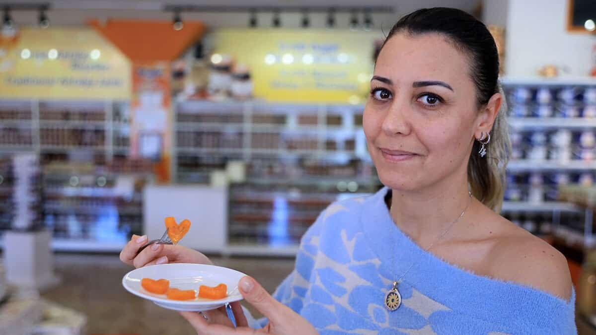 Kalp şeklinde bal kabağı reçeli ABD'ye gönderildi