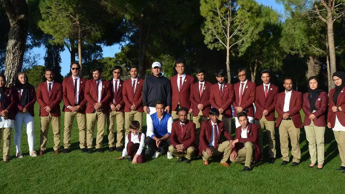 Afgan golfçüler turnuvada mücadele etti