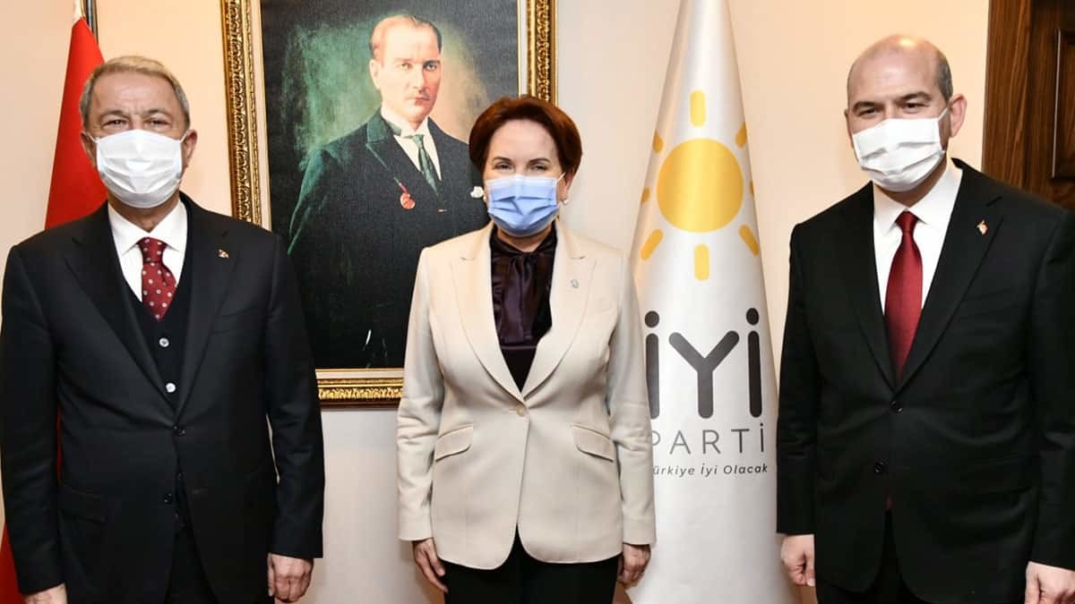 Akar ve Soylu Akşener'i ziyaret etti