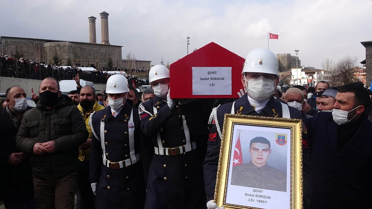 Erzurum şehidi Sedat Sorgun toprağa verildi