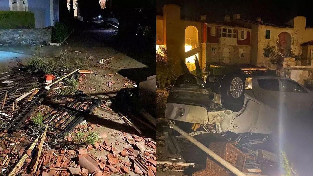 İzmir'de hortum meydana geldi