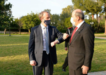 Dominic Raab, Ersin Tatar'ı ziyaret etti
