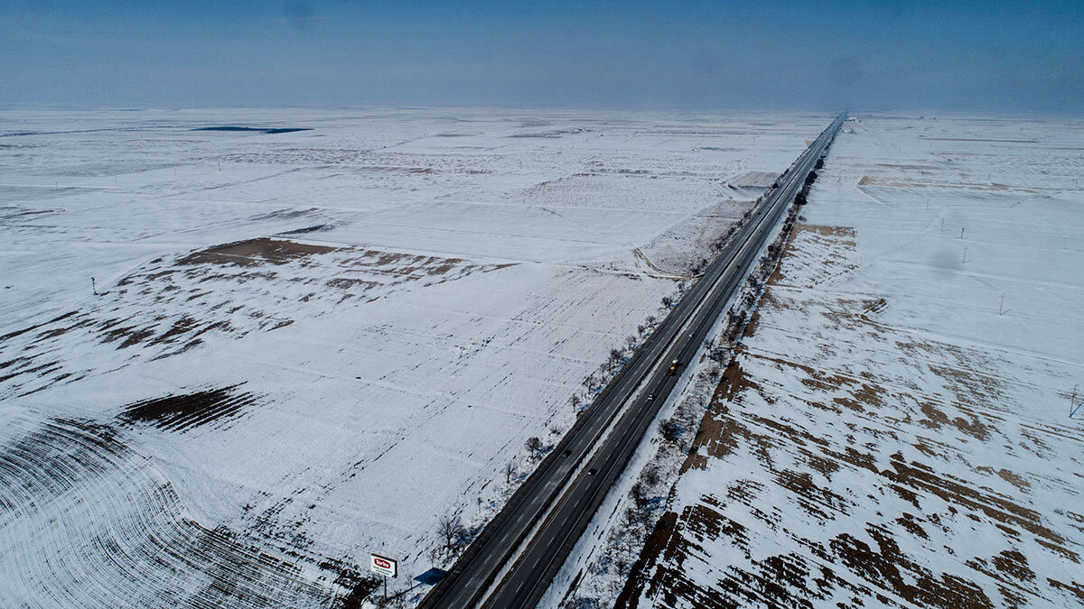 Konya Ovası'nda kar yağışı çiftçiyi umutlandırdı